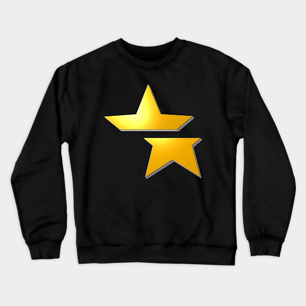 Broken star, gold Crewneck Sweatshirt by emyzingdesignz